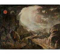 ARTXLXXBN Famous Painting Canvas Artwork Graffiti Print Biblical Destruction Scene by John Martins Portrait Canvas Image for Home Decor 60x90cm
