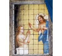 ARTXLXXBN Famous Painting Canvas Artwork Graffiti Print Christ Visiting St Barbara in Prison and Healing Her by Famous Artist Portrait Canvas Image for Home Decor 60x90cm