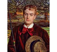 ARTXLXXBN Famous Painting Canvas Artwork Graffiti Print Cyril Benoni Holman Hunt by William Holman Hunt Portrait Canvas Image for Home Decor 60x90cm