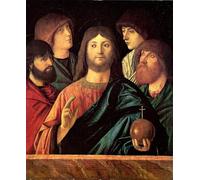 ARTXLXXBN Famous Painting Canvas Artwork Graffiti Print Der Erlöser Segnet Vier Apostel by Vittore Carpaccio Portrait Canvas Image for Home Decor 60x90cm