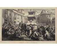 ARTXLXXBN Famous Painting Canvas Artwork Graffiti Print Easter Day by John Frederick Lewis Portrait Canvas Image for Home Decor 60x90cm