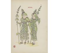 ARTXLXXBN Famous Painting Canvas Artwork Graffiti Print Flowers From Shakespeares Garden by Walter Crane Portrait Canvas Image for Home Decor 60x90cm