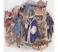ARTXLXXBN Famous Painting Canvas Artwork Graffiti Print Great Expectations Estella Arrives Inside by Charles Edmund Brock Portrait Canvas Image for Home Decor 60x90cm