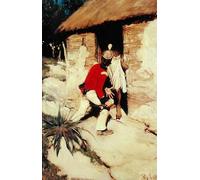 ARTXLXXBN Famous Painting Canvas Artwork Graffiti Print If I Catch You Here Again You'll Need Someone to Sew You Up by Howard Pyle Portrait Canvas Image for Home Decor 60x90cm