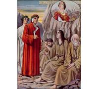 ARTXLXXBN Famous Painting Canvas Artwork Graffiti Print Illustration for Dante's Divine Comedy by Tancredi Scarpelli Portrait Canvas Image for Home Decor 60x90cm
