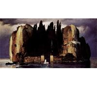 ARTXLXXBN Famous Painting Canvas Artwork Graffiti Print Isle of the Dead Version V by Arnold Bocklin Portrait Canvas Image for Home Decor 60x90cm