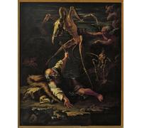 ARTXLXXBN Famous Painting Canvas Artwork Graffiti Print Italy Coldirodi Temptations of Saint Anthony by Salvator Rosa Portrait Canvas Image for Home Decor 60x90cm