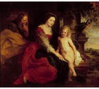 ARTXLXXBN Famous Painting Canvas Artwork Graffiti Print Lady with the Parrot by Peter Paul Rubens Portrait Canvas Image for Home Decor 60x90cm