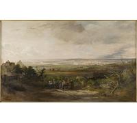 ARTXLXXBN Famous Painting Canvas Artwork Graffiti Print Newcastle From Gateshead Fell by Miles Richardson Portrait Canvas Image for Home Decor 60x90cm