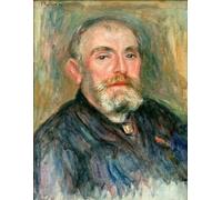ARTXLXXBN Famous Painting Canvas Artwork Graffiti Print Portrait Du Peintre Henry Lerolle by Pierre Auguste Renoir Portrait Canvas Image for Home Decor 60x90cm