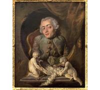 ARTXLXXBN Famous Painting Canvas Artwork Graffiti Print Portrait of a Hunchback Artist Painting by Gabriel De Saint Aubin Portrait Canvas Image for Home Decor 60x90cm
