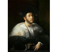 ARTXLXXBN Famous Painting Canvas Artwork Graffiti Print Portrait of a Man Possibly Borgia by Dosso Dossi Portrait Canvas Image for Home Decor 60x90cm