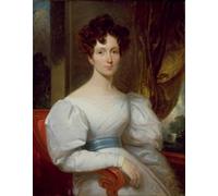 ARTXLXXBN Famous Painting Canvas Artwork Graffiti Print Portrait of Fanny Kemble Butler by Henry Inman Portrait Canvas Image for Home Decor 60x90cm