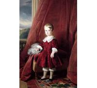 ARTXLXXBN Famous Painting Canvas Artwork Graffiti Print Portrait of Louis D'orleans by Xaver Winterhalter Portrait Canvas Image for Home Decor 60x90cm