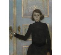 ARTXLXXBN Famous Painting Canvas Artwork Graffiti Print Portrait of Marguerite Van Mons by Théo Van Rysselberghe Portrait Canvas Image for Home Decor 60x90cm