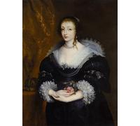 ARTXLXXBN Famous Painting Canvas Artwork Graffiti Print Portrait of Queen Henrietta Maria by Sir Antony Van Dyck Portrait Canvas Image for Home Decor 60x90cm