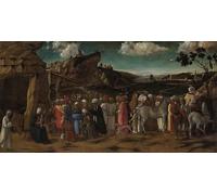 ARTXLXXBN Famous Painting Canvas Artwork Graffiti Print the Adoration of the Kings by famous artist Portrait Canvas Image for Home Decor 60x90cm