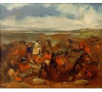ARTXLXXBN Famous Painting Canvas Artwork Graffiti Print the Battle of Poitiers by Edgar Degas Portrait Canvas Image for Home Decor 60x90cm