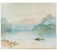 ARTXLXXBN Famous Painting Canvas Artwork Graffiti Print the Bay of Uri by Mallord William Turner Portrait Canvas Image for Home Decor 60x90cm