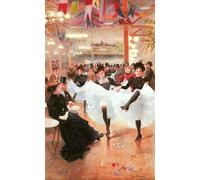 ARTXLXXBN Famous Painting Canvas Artwork Graffiti Print the Cafe De Paris by Jean Beraud Portrait Canvas Image for Home Decor 60x90cm
