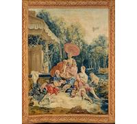 ARTXLXXBN Famous Painting Canvas Artwork Graffiti Print The Collation from a of the Italian Village Scenes by François Boucher Portrait Canvas Image for Home Decor 60x90cm