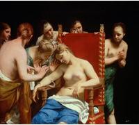 ARTXLXXBN Famous Painting Canvas Artwork Graffiti Print the Death of Cleopatra by Guido Cagnacci Portrait Canvas Image for Home Decor 60x90cm