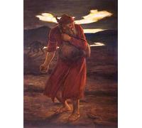 ARTXLXXBN Famous Painting Canvas Artwork Graffiti Print the Enemy Sowing Tares by John Everett Millais Portrait Canvas Image for Home Decor 60x90cm