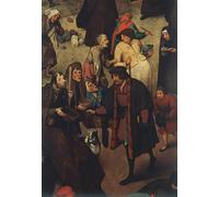 ARTXLXXBN Famous Painting Canvas Artwork Graffiti Print the Fight Between Carnival and Lent by Pieter the Elder Bruegel Portrait Canvas Image for Home Decor 60x90cm