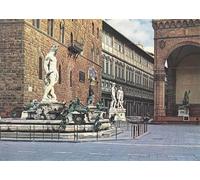 ARTXLXXBN Famous Painting Canvas Artwork Graffiti Print the Fountain of Neptune by Bartolomeo Ammanati Portrait Canvas Image for Home Decor 60x90cm