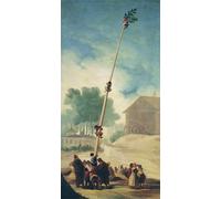 ARTXLXXBN Famous Painting Canvas Artwork Graffiti Print the Greasy Pole by Francisco De Goya Portrait Canvas Image for Home Decor 60x90cm