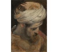 ARTXLXXBN Famous Painting Canvas Artwork Graffiti Print the Head of a Priest Study for the Circumcision by Federico Fiori Barocci Portrait Canvas Image for Home Decor 60x90cm