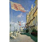 ARTXLXXBN Famous Painting Canvas Artwork Graffiti Print the Hotel Des Roches Noires At Trouville by Claude Monet Portrait Canvas Image for Home Decor 60x90cm