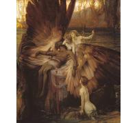 ARTXLXXBN Famous Painting Canvas Artwork Graffiti Print the Lament for Icarus by Herbert Draper Portrait Canvas Image for Home Decor 60x90cm
