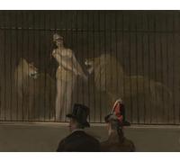 ARTXLXXBN Famous Painting Canvas Artwork Graffiti Print the Lion-tamer by Jean Louis Forain Portrait Canvas Image for Home Decor 60x90cm