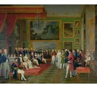 ARTXLXXBN Famous Painting Canvas Artwork Graffiti Print the Marriage of Eugene De Beauharnais to Amalie Auguste of Bavaria by Francois Guillaume Menageot Portrait Canvas Image for Home Decor 60x90cm