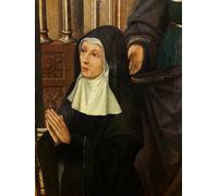 ARTXLXXBN Famous Painting Canvas Artwork Graffiti Print the Mass of Saint Gregory by Israhel Van Meckenem Portrait Canvas Image for Home Decor 60x90cm