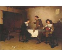 ARTXLXXBN Famous Painting Canvas Artwork Graffiti Print the Prisoner by Edmund Blair Leighton Portrait Canvas Image for Home Decor 60x90cm
