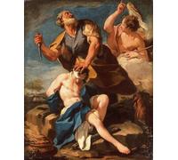 ARTXLXXBN Famous Painting Canvas Artwork Graffiti Print the Sacrifice of Isaac by Battista Pittoni Portrait Canvas Image for Home Decor 60x90cm