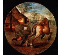 ARTXLXXBN Famous Painting Canvas Artwork Graffiti Print the World Turned Upside Down by Pieter Brueghel the Younger Portrait Canvas Image for Home Decor 60x90cm