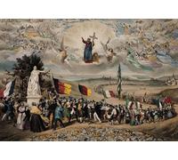 ARTXLXXBN Famous Painting Canvas Artwork Graffiti Print Universal Democratic and Social Republic by Frederic Sorrieu Portrait Canvas Image for Home Decor 60x90cm