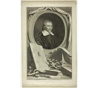 ARTXLXXBN Famous Painting Canvas Artwork Graffiti Print William Harvey by Jacobus Houbraken Portrait Canvas Image for Home Decor 60x90cm