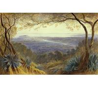 ARTXLXXBN Famous Print Painting Colorful Art Print a Distant View Nice by Edward Leaars Canvas Art Decorations for Home Decor 60x90cm