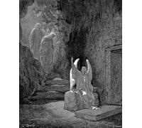 ARTXLXXBN Famous Print Painting Colorful Art Print Angel Showing Mary Magdalene and the Other Mary Christs Empty Tomb by Gustave Dore Canvas Art Decorations for Home Decor 60x90cm