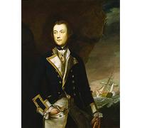 ARTXLXXBN Famous Print Painting Colorful Art Print Captain Robert Brice by Joshua Reynolds Canvas Art Decorations for Home Decor 60x90cm