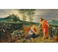 ARTXLXXBN Famous Print Painting Colorful Art Print Christ appears to Mary Magdalene on Easter morning by Peter Paul Rubens Canvas Art Decorations for Home Decor 60x90cm