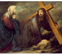 ARTXLXXBN Famous Print Painting Colorful Art Print Christ At Calvary by Bartolomé Esteban Murillo Canvas Art Decorations for Home Decor 60x90cm