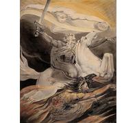 ARTXLXXBN Famous Print Painting Colorful Art Print Death on a Pale Horse by William Blake Canvas Art Decorations for Home Decor 60x90cm