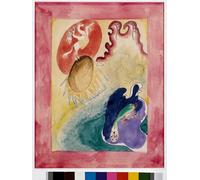 ARTXLXXBN Famous Print Painting Colorful Art Print Expressionism: Cover Project for the Almanac of the Blue Rider by Wassily Kandinsky Canvas Art Decorations for Home Decor 60x90cm