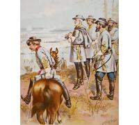 ARTXLXXBN Famous Print Painting Colorful Art Print General Robert E At the Battle of Fredericksburg by Henry Alexander Ogden Canvas Art Decorations for Home Decor 60x90cm