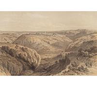 ARTXLXXBN Famous Print Painting Colorful Art Print Jerusalem From the South by David Roberts Canvas Art Decorations for Home Decor 60x90cm